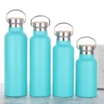Promotional Sports Bottles Vacuum Insulated Water Bottle Double Walled Stainless Steel Water Bottle with Bamboo Lids EL-TM53